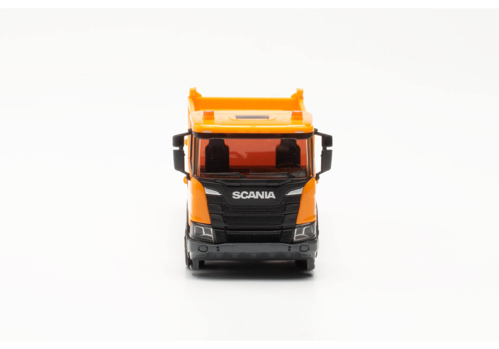 Scania XT17 Meiler 4-осный трехсторонний самосвал, оранжевый