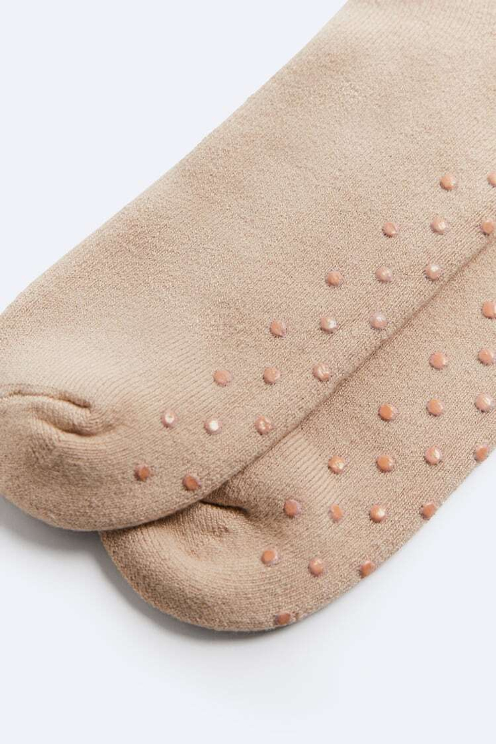 ZARA КОРОТКИЕ НЕСКОЛЬЗЯЩИЕ НОСКИ, БЕЖЕВЫЙ