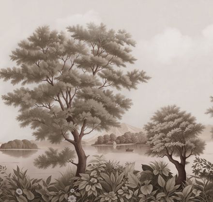 Панорама нежных парков панно