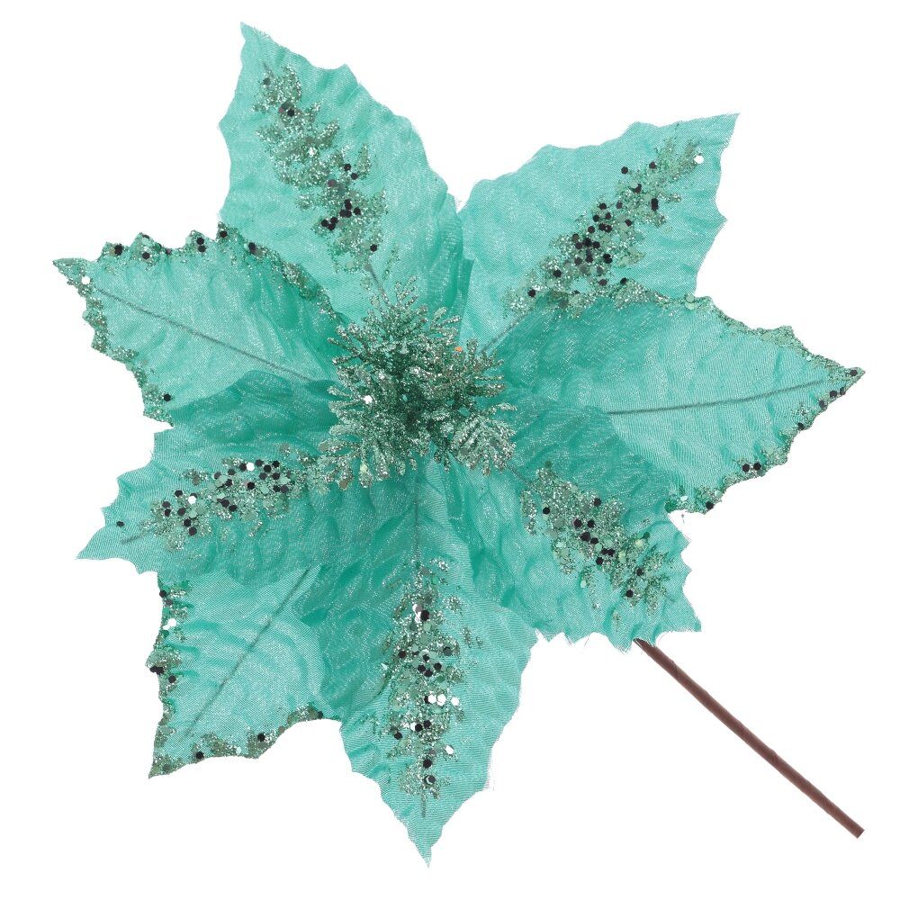 GAEM Цветок искусственный "Пуансеттия", L30 W30 H32 см, 3в.