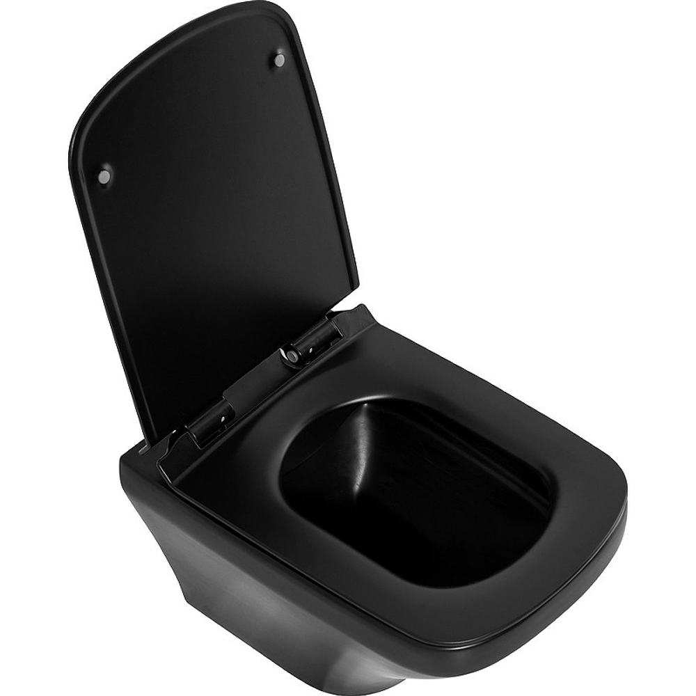 Унитаз BelBagno Sela BB3201CHR-MB подвесной Черный без сиденья