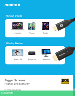 Кабель Momax EliteLink DT3D USB-C/HDMI 2м Black