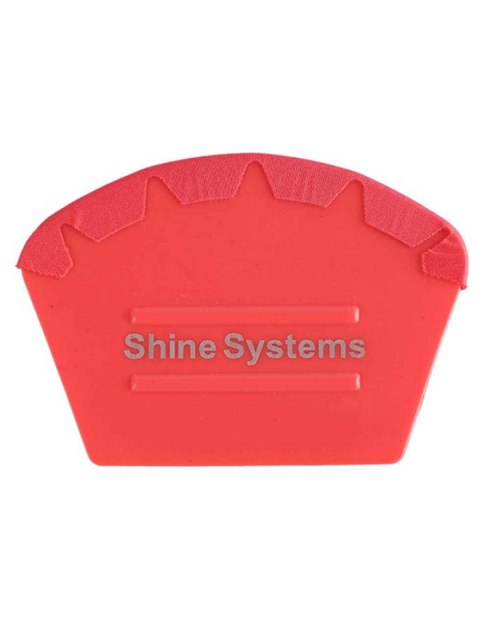 Shine Systems Ракель с фетром полукруглый 10*5см