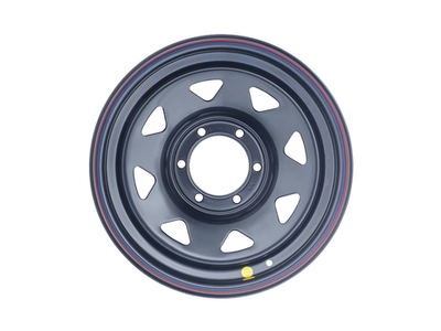 Диск усиленный стальной черный 6x139,7 8xR16 d110 ET+10 (треугольник мелкий) 1680-63910BL+10A17X