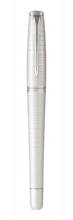 Перьевая ручка Parker Urban Premium Pearl Metal CT, перо: F, цвет чернил: blue, в подарочной упаковке