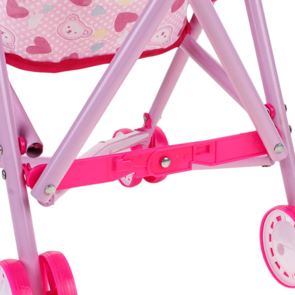 Коляска-трость для куклы, пакет 3288-1(металл）