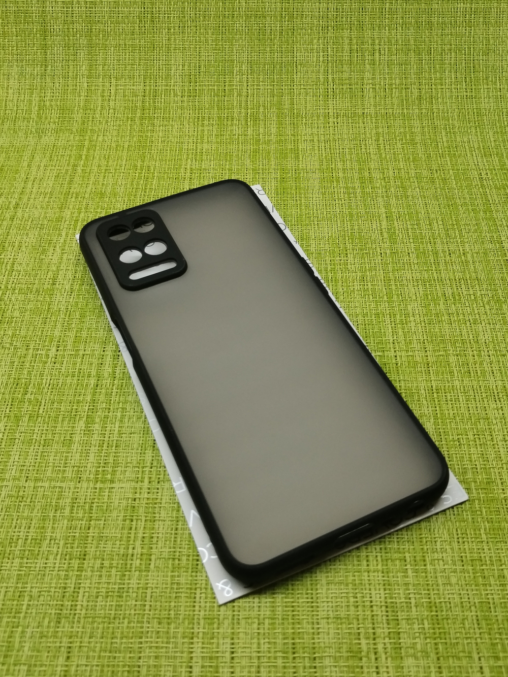 Oppo A54 4G (CPH2239) / Чехол (с защитой камеры) (Interstep) (черный)