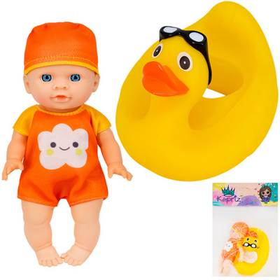 Пупс Miss Kapriz MK2518KA-F 17 см с кругом в пак.