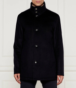 Хлопковое пальто h-coxtan BOSS BLACK - темно-синий(50525750)