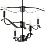 733287 Люстра RAGNO 8х40W E14 ЧЕРНЫЙ МАТОВЫЙ