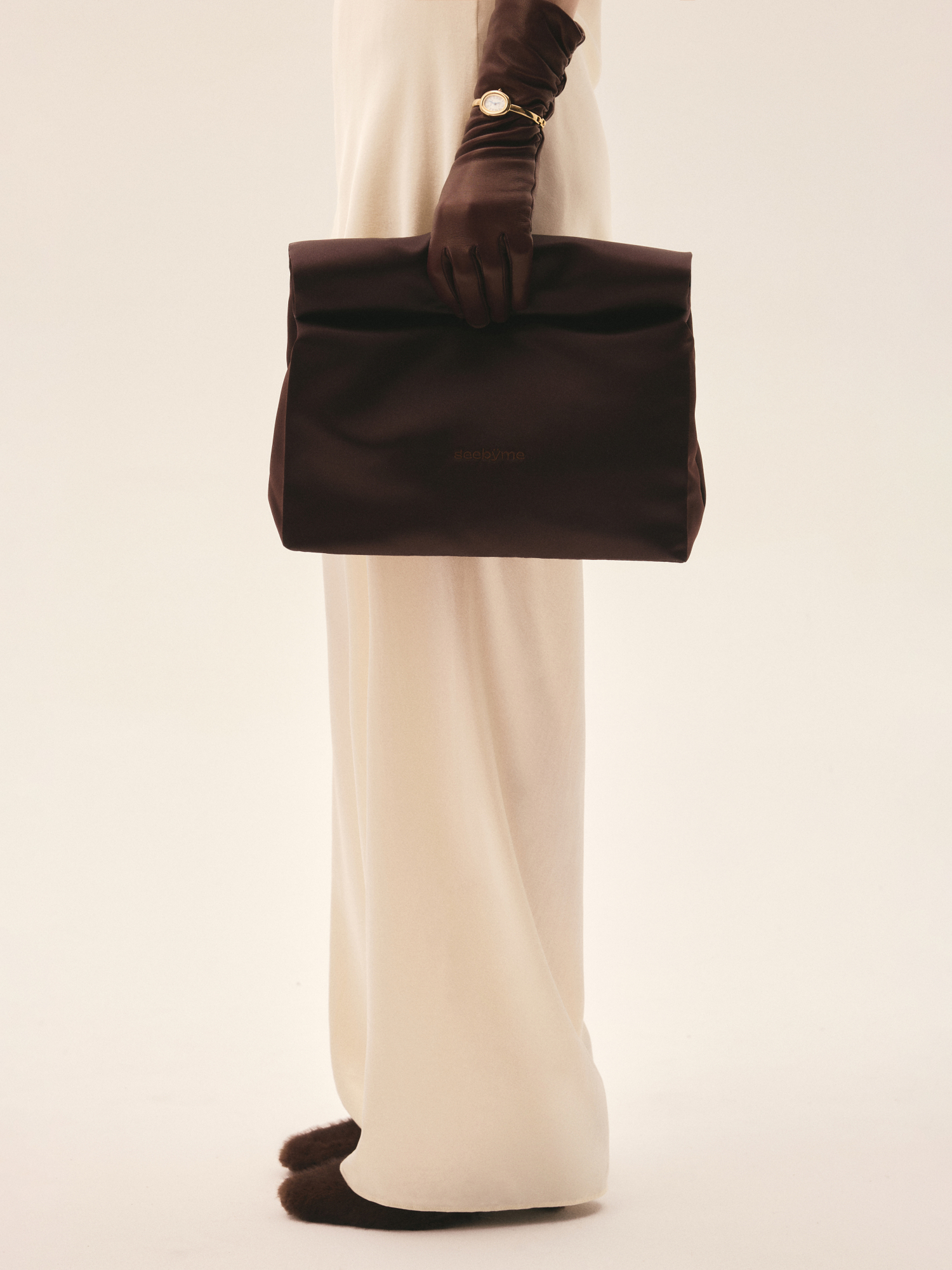 Сатиновый клатч