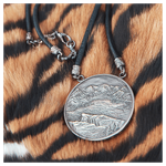 Серебряная монета-амулет «Тигр»