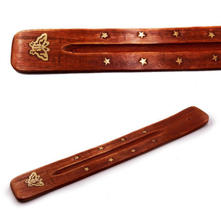 Подставка под благовония Лыжа Бабочка, однополосная, дерево