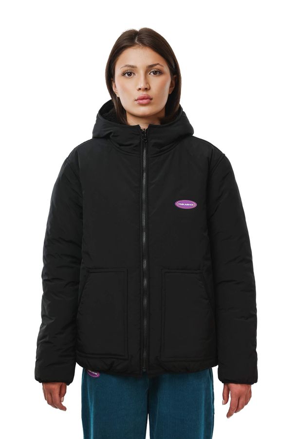 Куртка двухсторонняя черная - фото 1