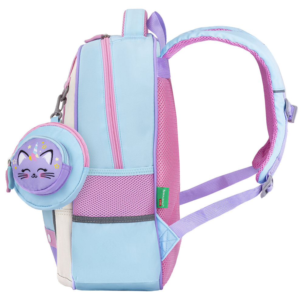 Рюкзак BRAUBERG KIDS MODE с кошельком в комплекте, 1 отделение, "Little sweetie", 39х28x15 см.