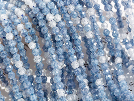 Фианиты микс 2мм, огранка (нить бусин)