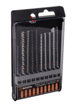 Набор пилок для лобзика по дереву и металлу 10шт Вихрь