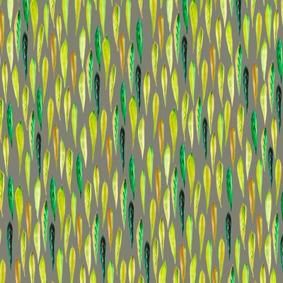 Листья ивы на бежевом фоне