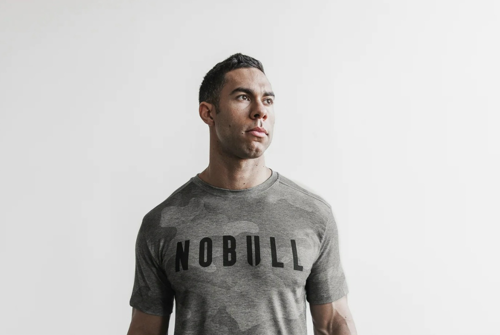 Футболка NOBULL серый камуфляж