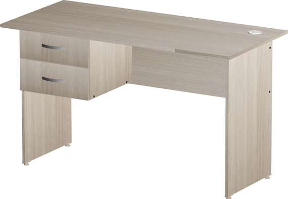 Стол письменный 2 ящика Стандарт Про ясень шимо светлый