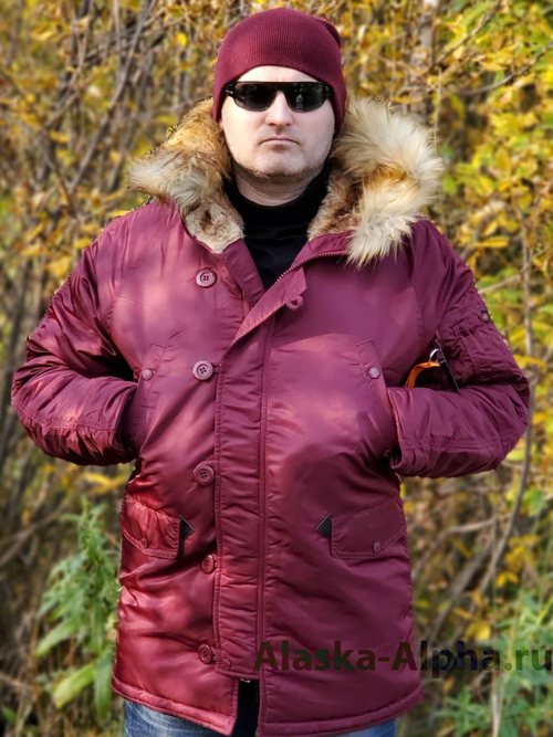 Куртка Аляска Husky Denali (бордовая - burgundy)