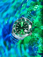 Часы механические Neptune Automatic, зеленые