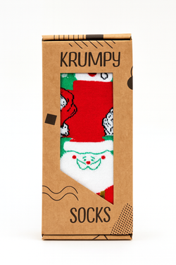 Носки НГ комплект 4 пары, р.35-40 "New Year's magic"