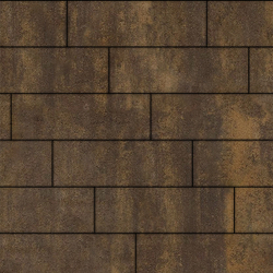 Тротуарная плитка ПРЯМОУГОЛЬНИК 750х250 мм - Листопад гладкий Мокко