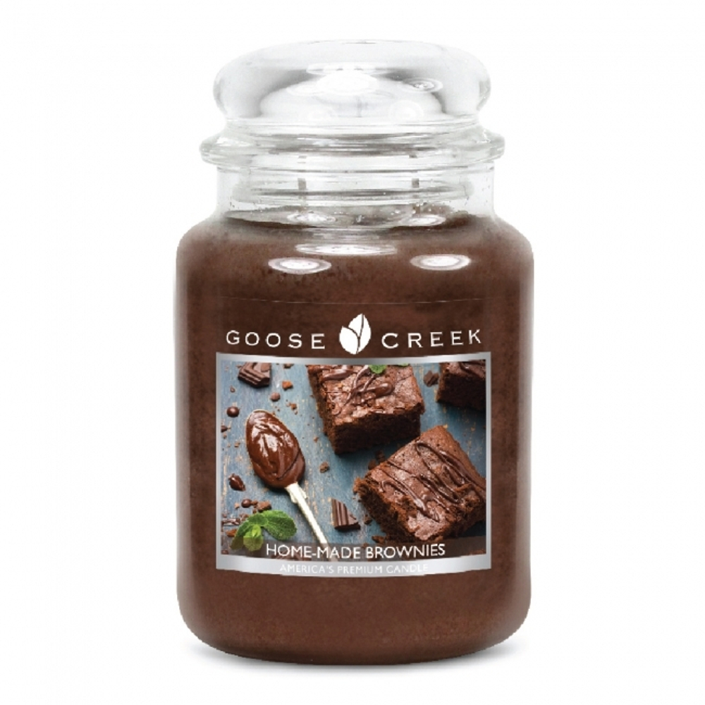 Ароматическая свеча в большой банке 680г Goose Greek Home Made Brownie - Домашние пирожные