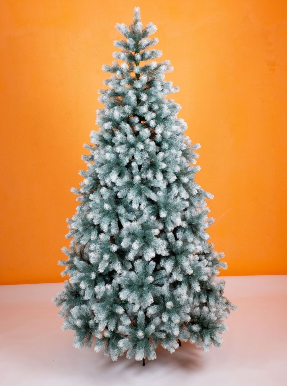 Ель искусственная «Русская Императрица голубая с белыми кончиками» (Литая хвоя) 270 см / 2,7 м