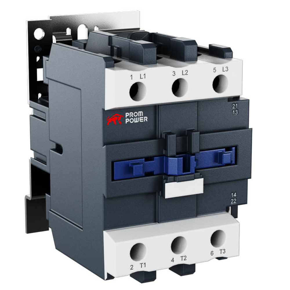 Контактор JLC1-D95-11-F5 (AC110), номинальный ток 95A, 3 полюса, доп контакты 1НО+1НЗ, напряжение катушки 110VAC