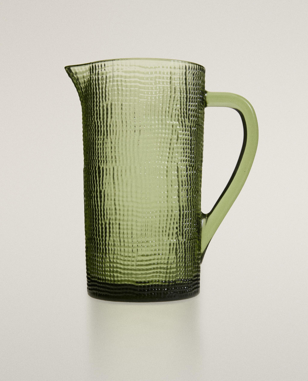 Zara Home кувшин из стекла, цвет зелёный, 20 см