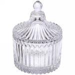 Сахарница стеклянная 200мл «Пирамидка» 10*12см