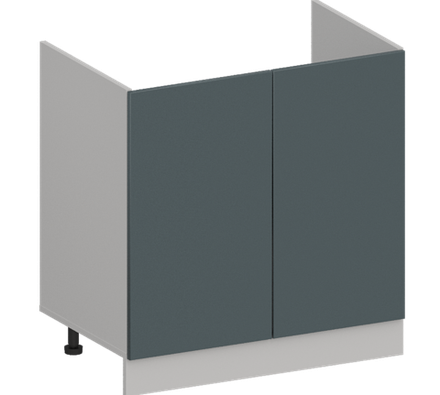 Кухня Модуль ШНМ 800 Белый / Бирюзовая мята