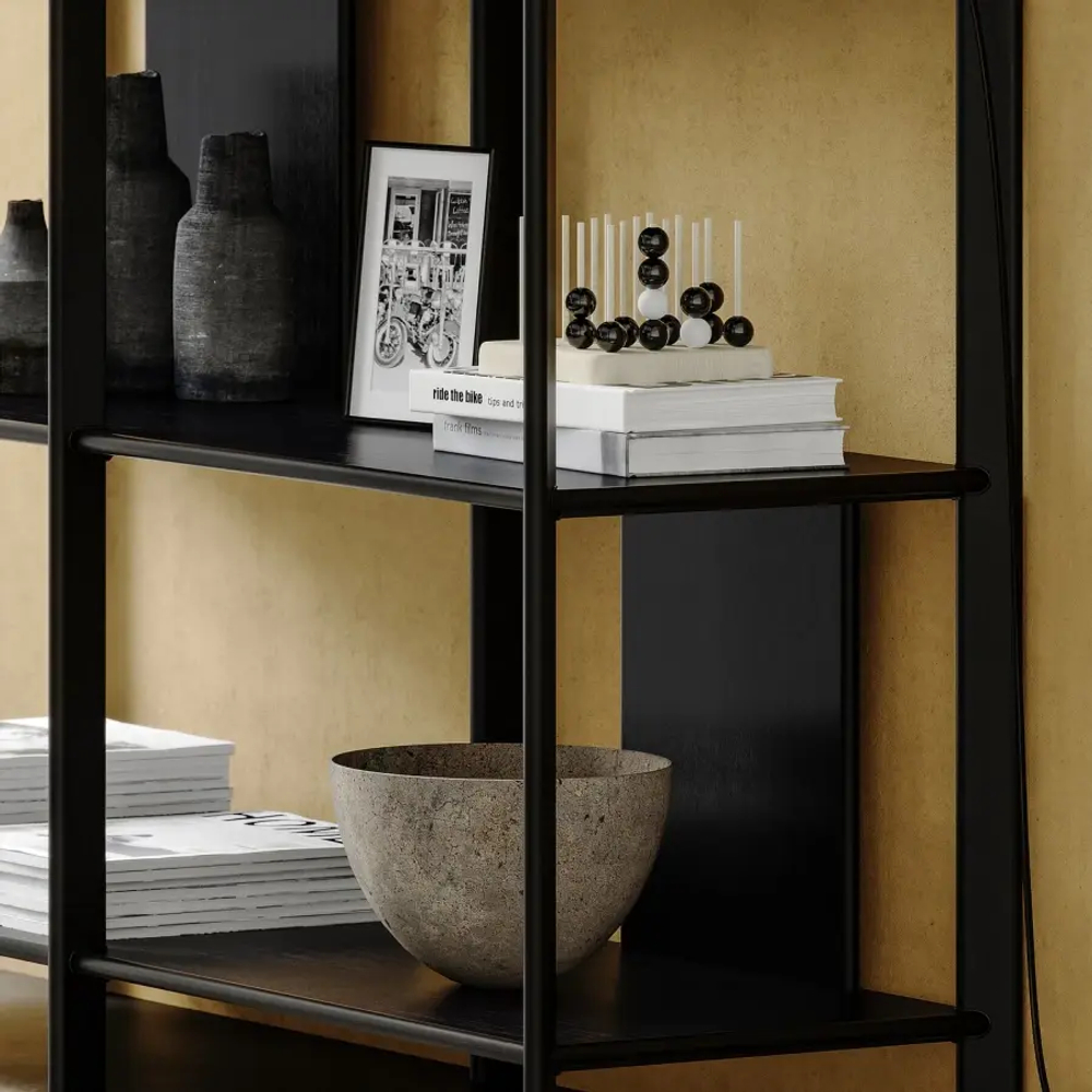 Стеллаж - IKEA JÄTTESTA/JATTESTA, 120х40х85 см, черный, ЙЕТТЕСТА ИКЕА