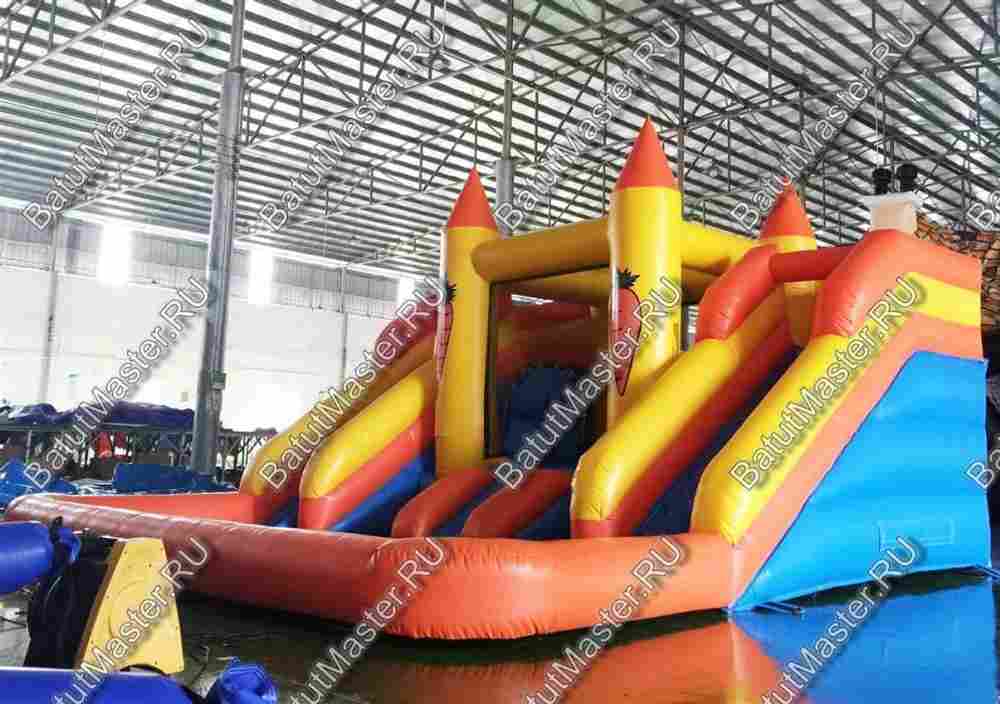 Батут "Морковка" с бассейном