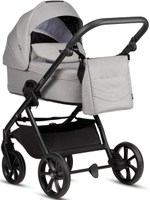 Детская коляска Tutis Leo 3 Plus 4 в 1 с автокреслом Beno Black и базой 1582068 Warm Grey