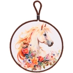 Подставка под горячее керамика 16см «Огненная бестия»