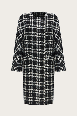 ПАЛЬТО-МИДИ ИЗ ШЕРСТИ С ЛЮРЕКСНОЙ НИТЬЮ