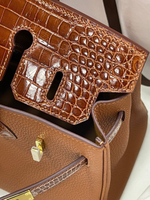 Сумка Hermes из кожи крокодила 25 см