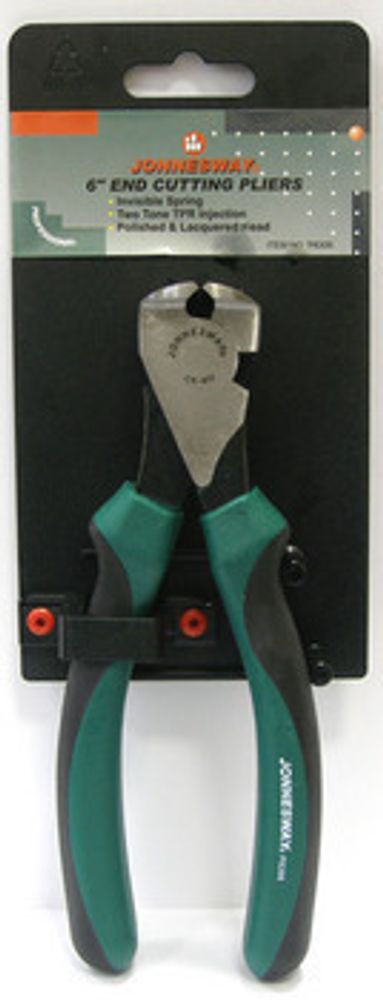 P8306 Кусачки торцевые со скрытой пружиной и двухкомпонентными рукоятками, CrMo, 160 мм