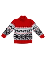 Свитер вязаный с горлом