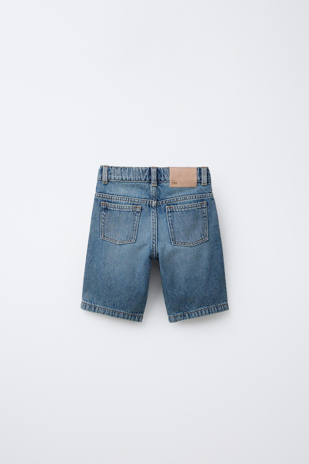 ZARA ДЖИНСОВЫЕ ШОРТЫ ORIGINAL FIT, ВЫЦВЕТШИЙ СИНИЙ