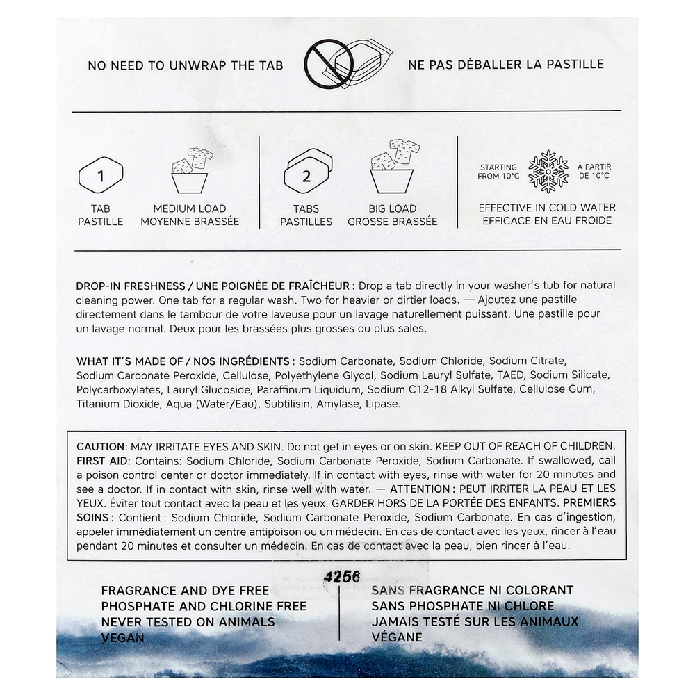 The Unscented Company, Таблетки для стирки, 35 таблеток, 700 г (1,54 фунта)