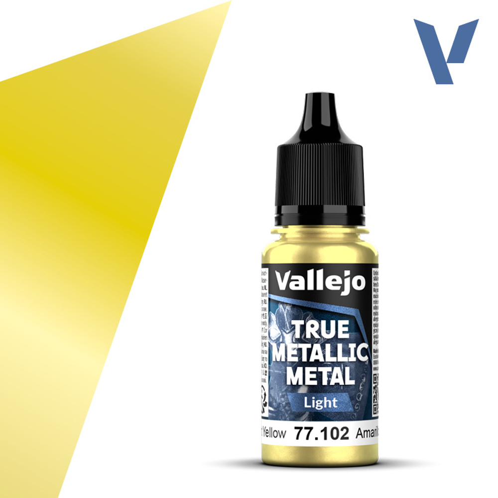 Vallejo True Metallic Metal - Radiant Yellow (Light)