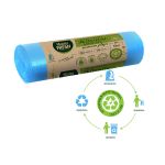 ПАКЕТЫ ДЛЯ МУСОРА С ЗАВЯЗКАМИ "ЭКО" 60 Л РУЛОН 10 ШТ. (ГОЛУБЫЕ) 23 МКМ (1/25) "MASTER FRESH"