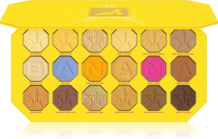 Jeffree Star Cosmetics Banana Fetish Artistry Palette - палитра теней для век, 18× 1,5 g