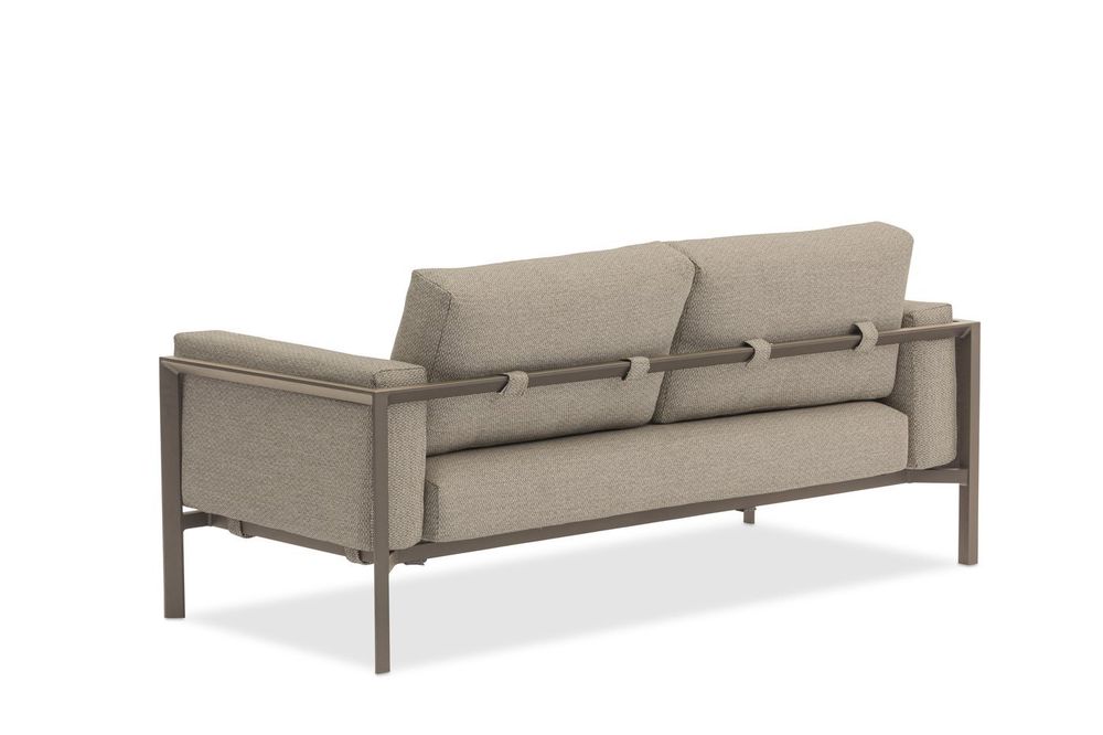 Stockholm, диван бежевый/коричневый, алюминий