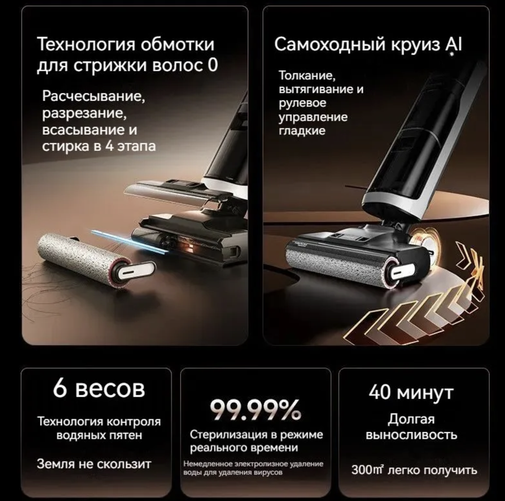 Беспроводной пылесос Xiaomi Dreame H30 Combo (HHV37A)