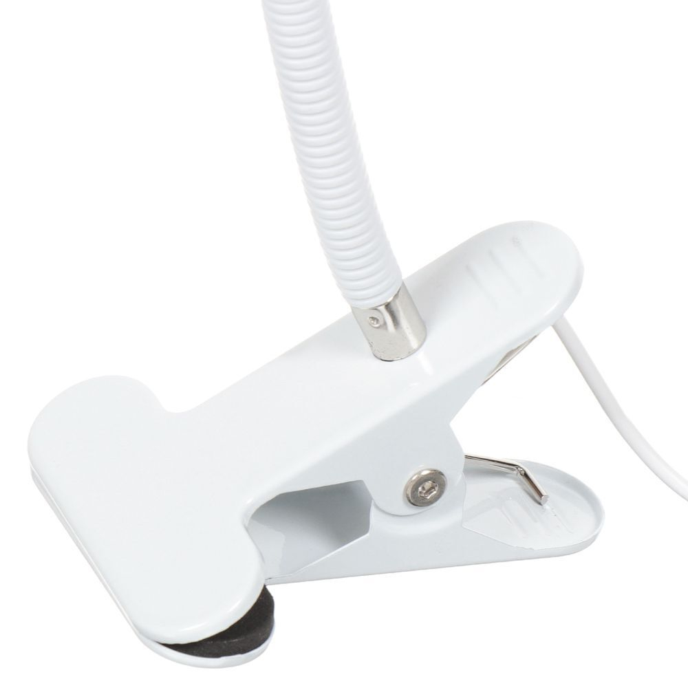 Светильник настольный на прищепке, USB+адаптер, белый, SPE17156-13/333934